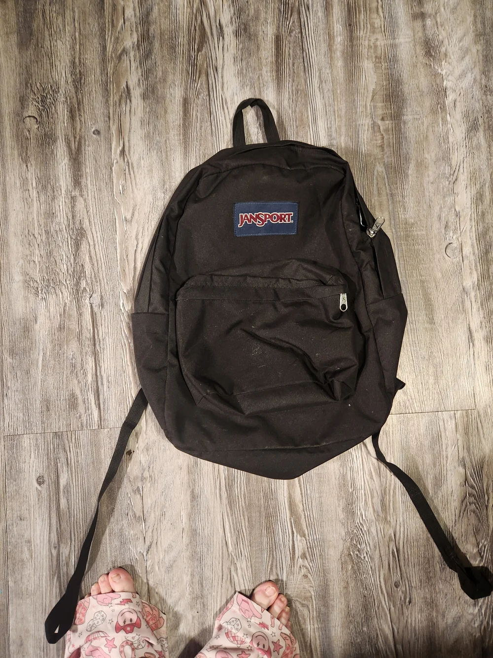 Jansport Black Everyday Backpack with Front Zip Pocket